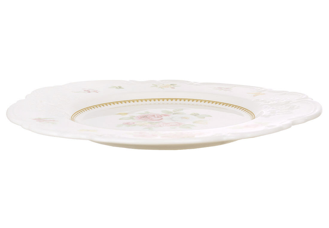 Тарілка порцелянова D27*2.5см Chateau Roses Collection K295 - 0