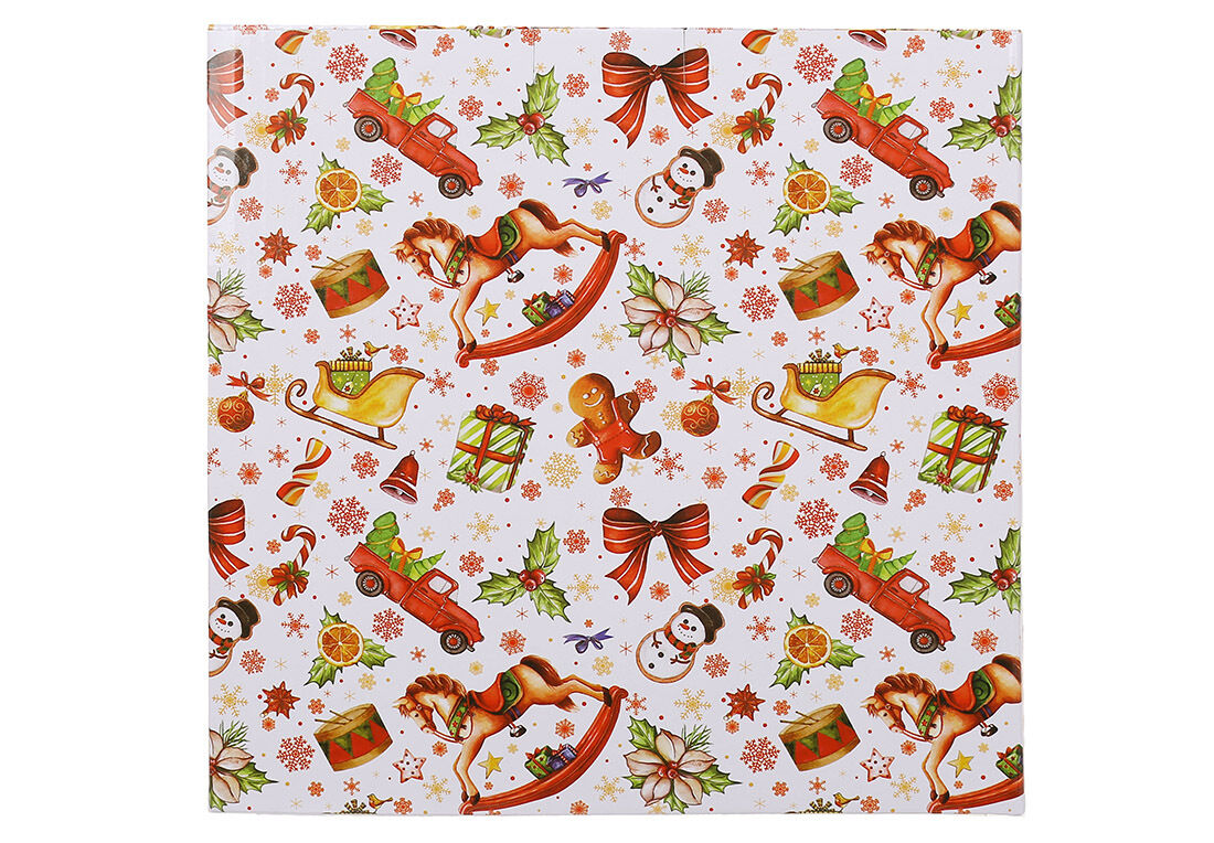 Тарілка порцелянова з хвилястим краєм D21*2.4см. Серія Christmas Ribbon 498-354 - 0
