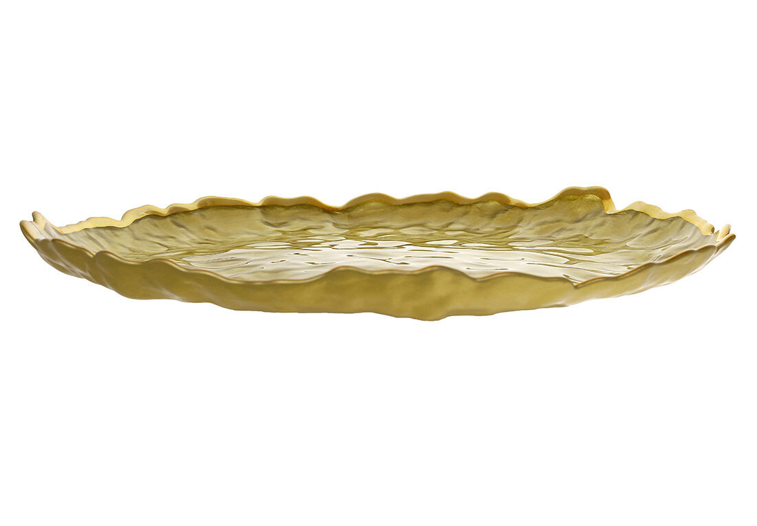 Блюдо скляне Gold D33*3см 448-185 - 0
