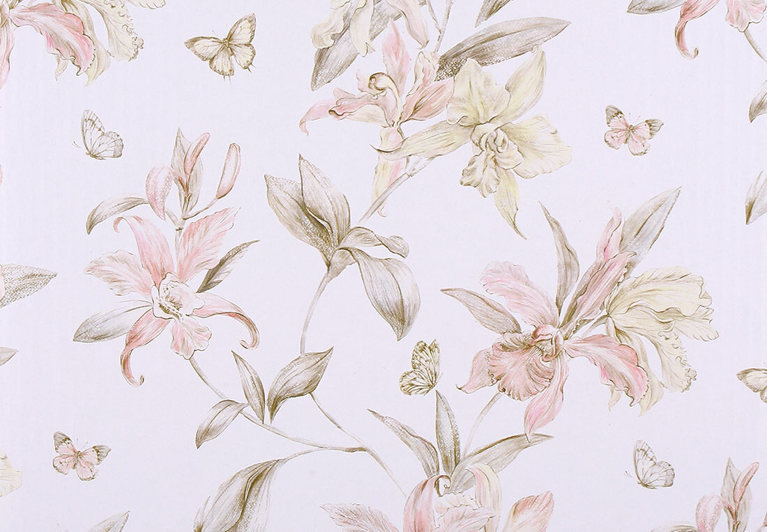 Тарелка фарфоровая D19.5*1.5см Pink Orchid K393 - 0