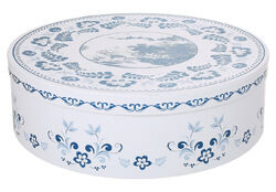 Чайный фарфоровый набор English Blue, 6 чашек 250мл, 6 блюдец - 0 
