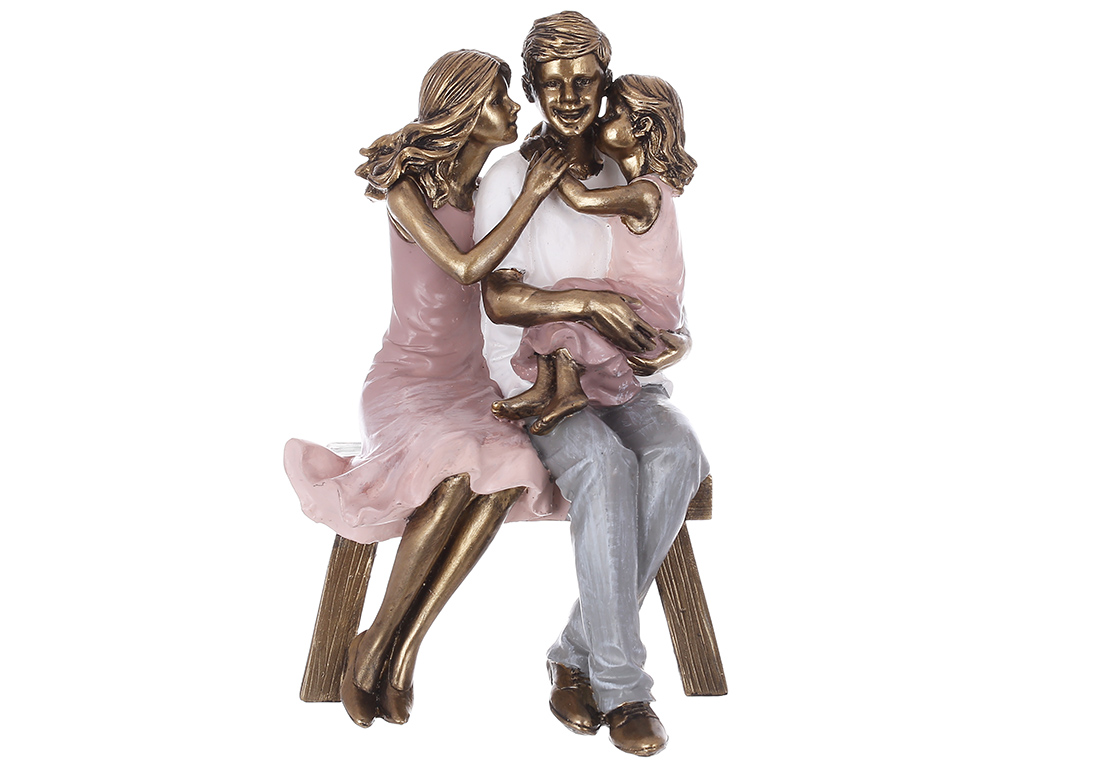 Декоративна статуетка Щаслива родина, 18.5см K07-444 оптом
