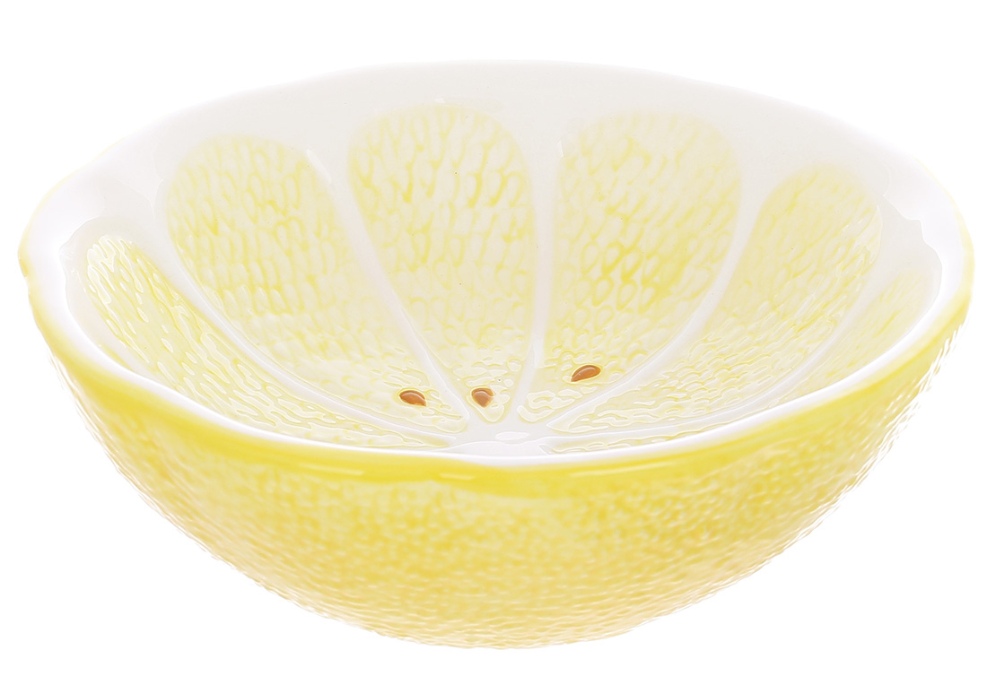 Салатниця керамічна Lemon, 1000мл, колір-жовтий 928-051 оптом