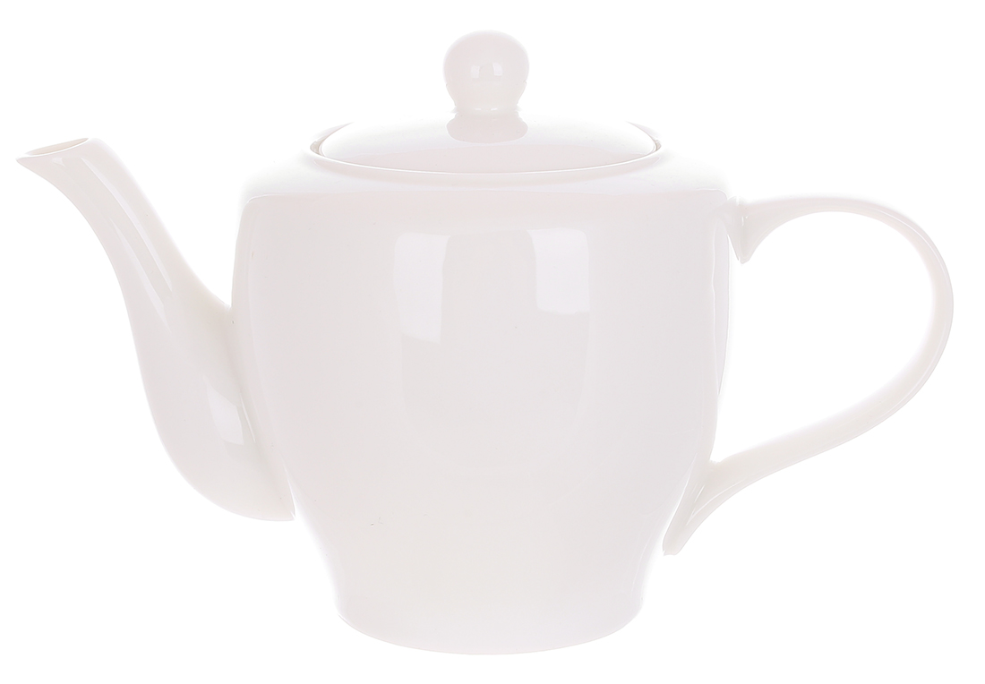 Чайник порцеляновий Belle 1000мл, колір - білий 991-007 оптом