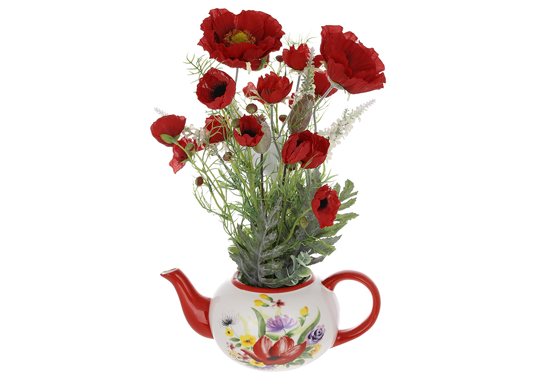 Декоративна композиція квіти, 44см RM4-987 оптом