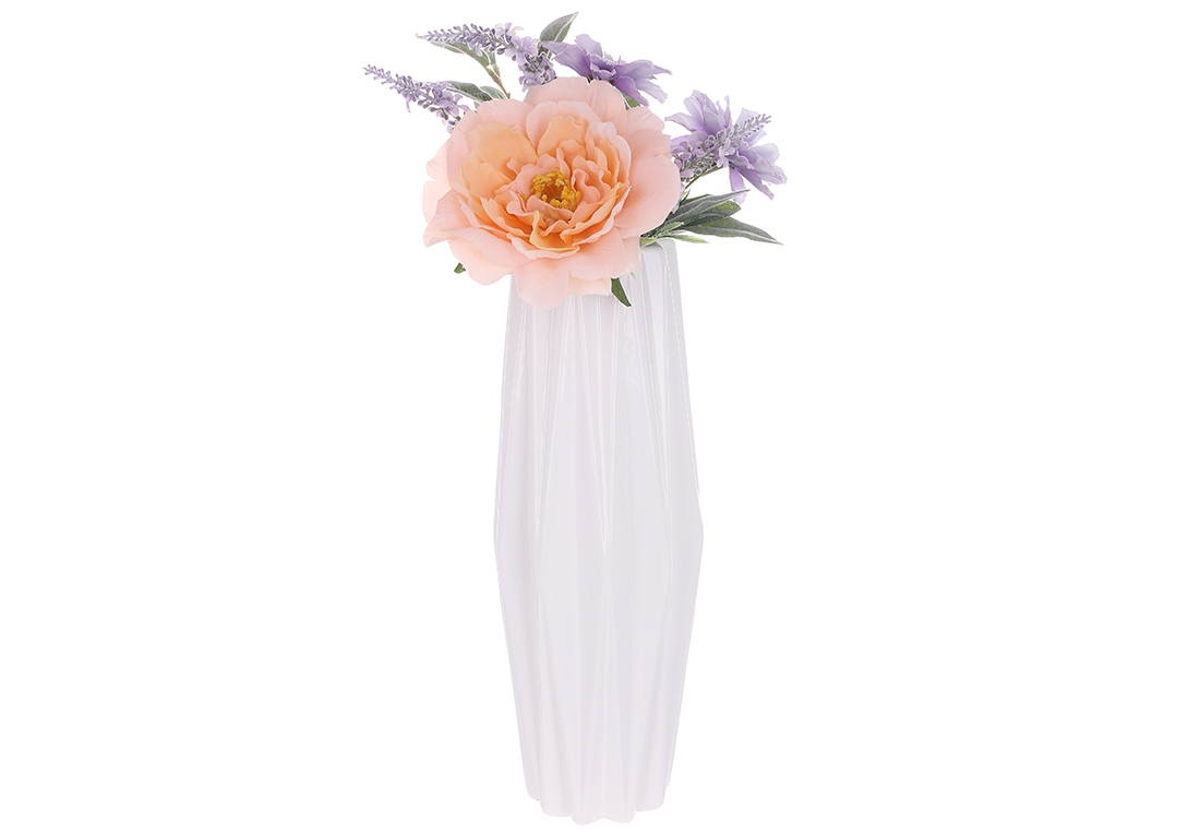 Декоративна композиція квіти у вазі, 48см RM5-315 оптом