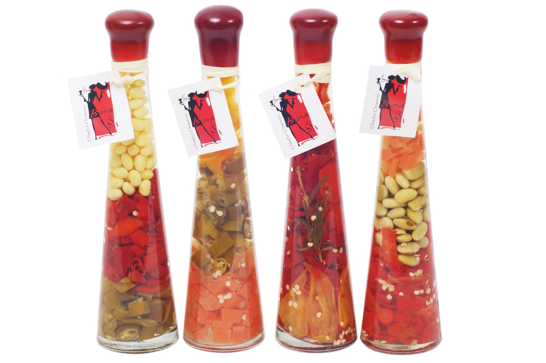 Декоративна пляшка з овочами, 24см, 4 дизайни 131-031 оптом