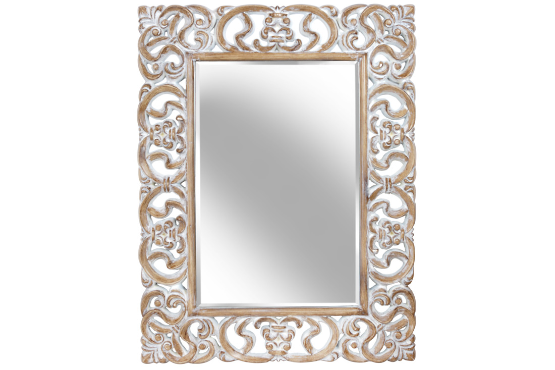 Дзеркало настінне Рим 90см, колір - зістарений білий MR7-527 оптом