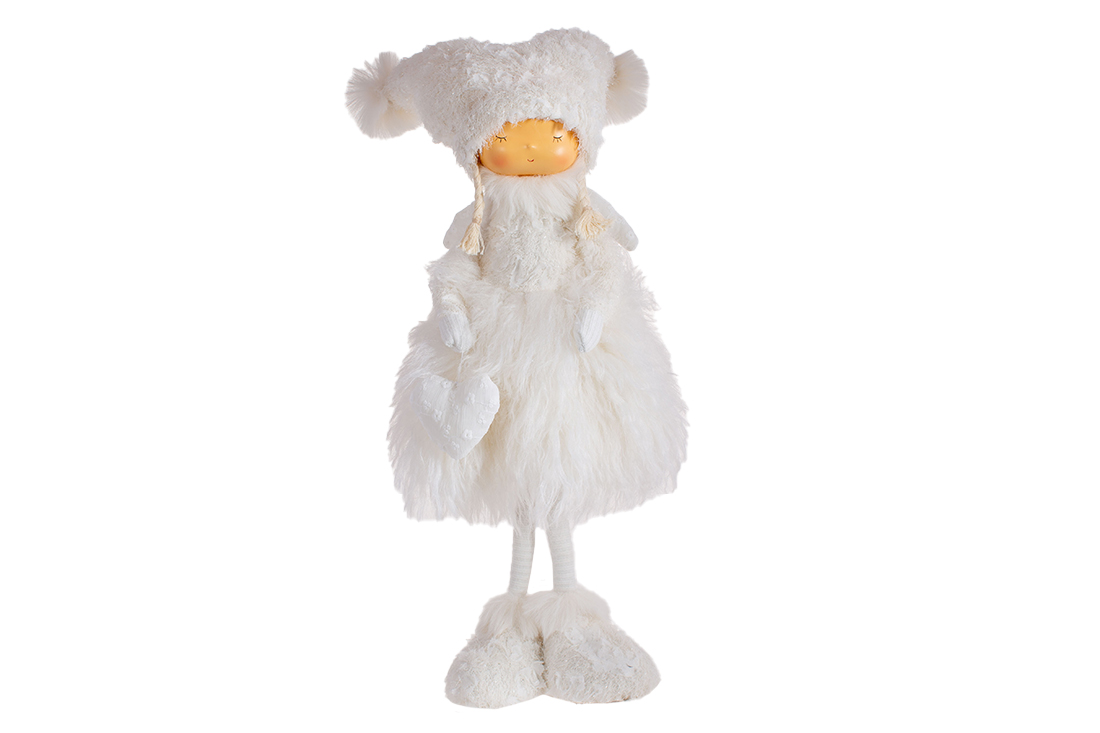 Декоративна лялька Дівчинка, 59см, колір - білий 831-428 оптом