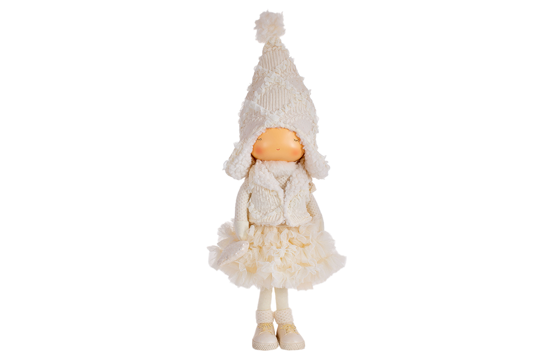 Декоративна лялька Дівчинка, 51см, колір - айворі 831-430 оптом