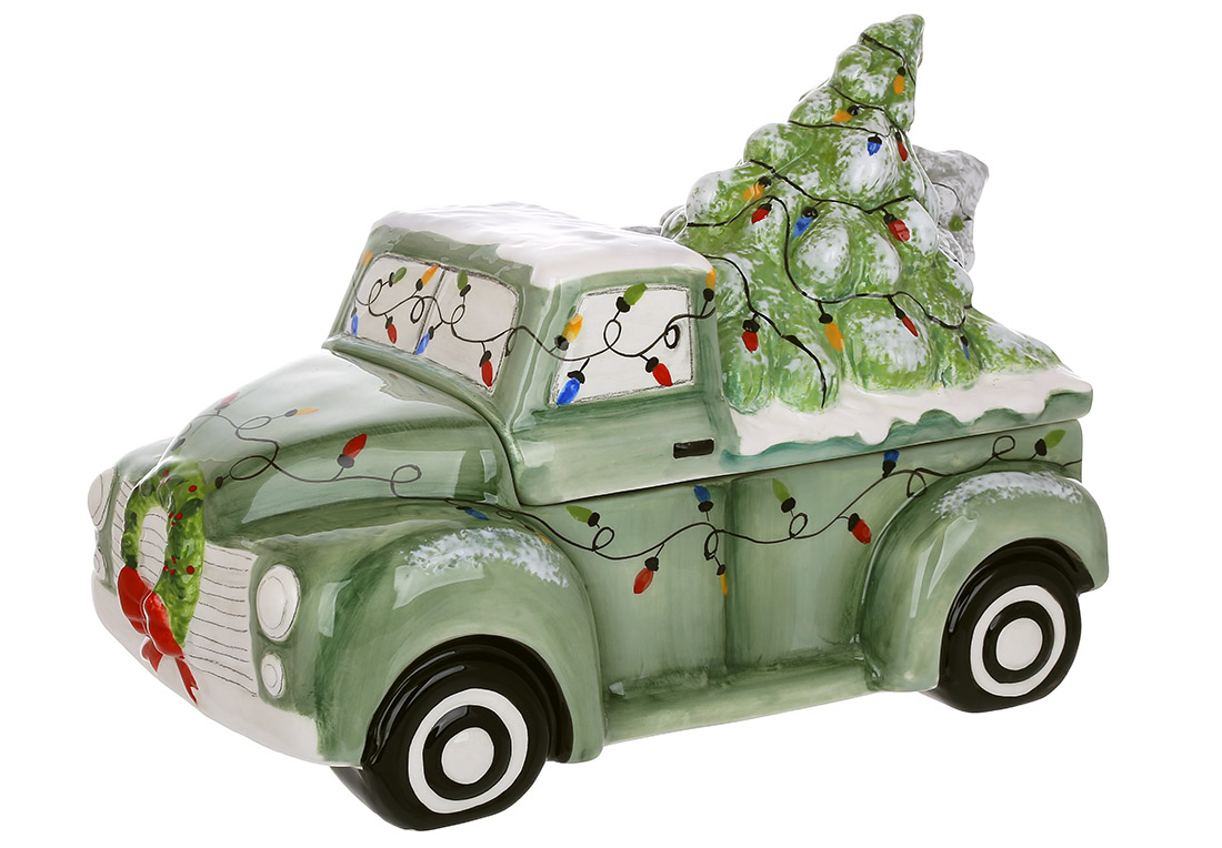 Банка для солодощів керамічна Зимова казка, 33*18.5*22см DK001-N оптом Банка для солодощів керамічна Зимова казка, 33*18.5*22см DK001-N оптом