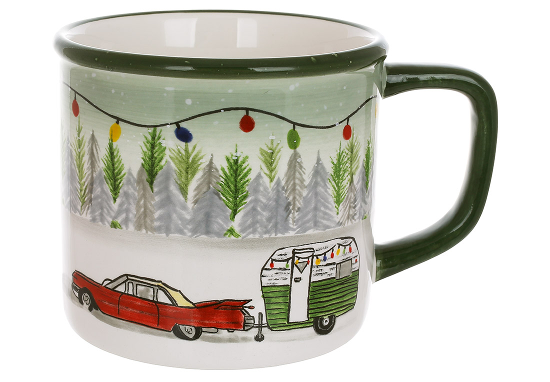 Кружка керамічна 600мл Зимова казка DK015-N оптом Кружка керамічна 600мл Зимова казка DK015-N оптом