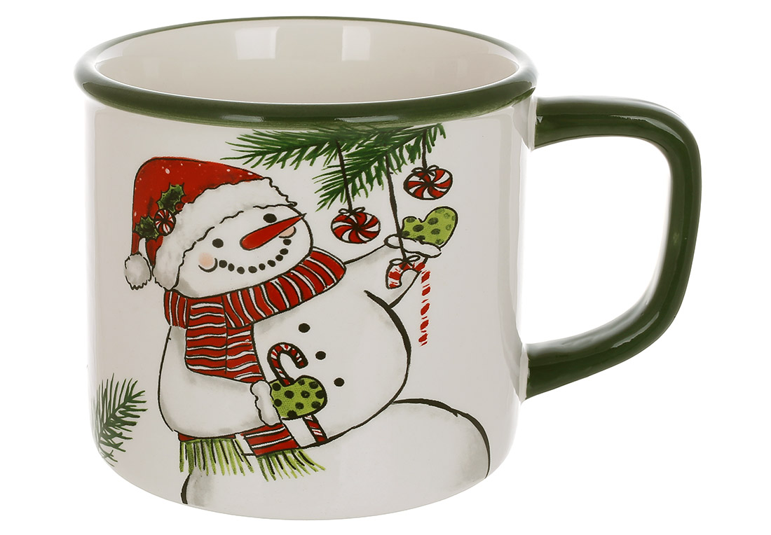 Кружка керамічна 600мл Зимова казка DK017-N оптом Кружка керамічна 600мл Зимова казка DK017-N оптом