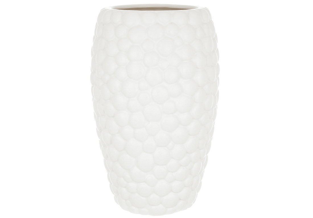 Керамічна ваза h26см, d16см, колір -білий RM7-254