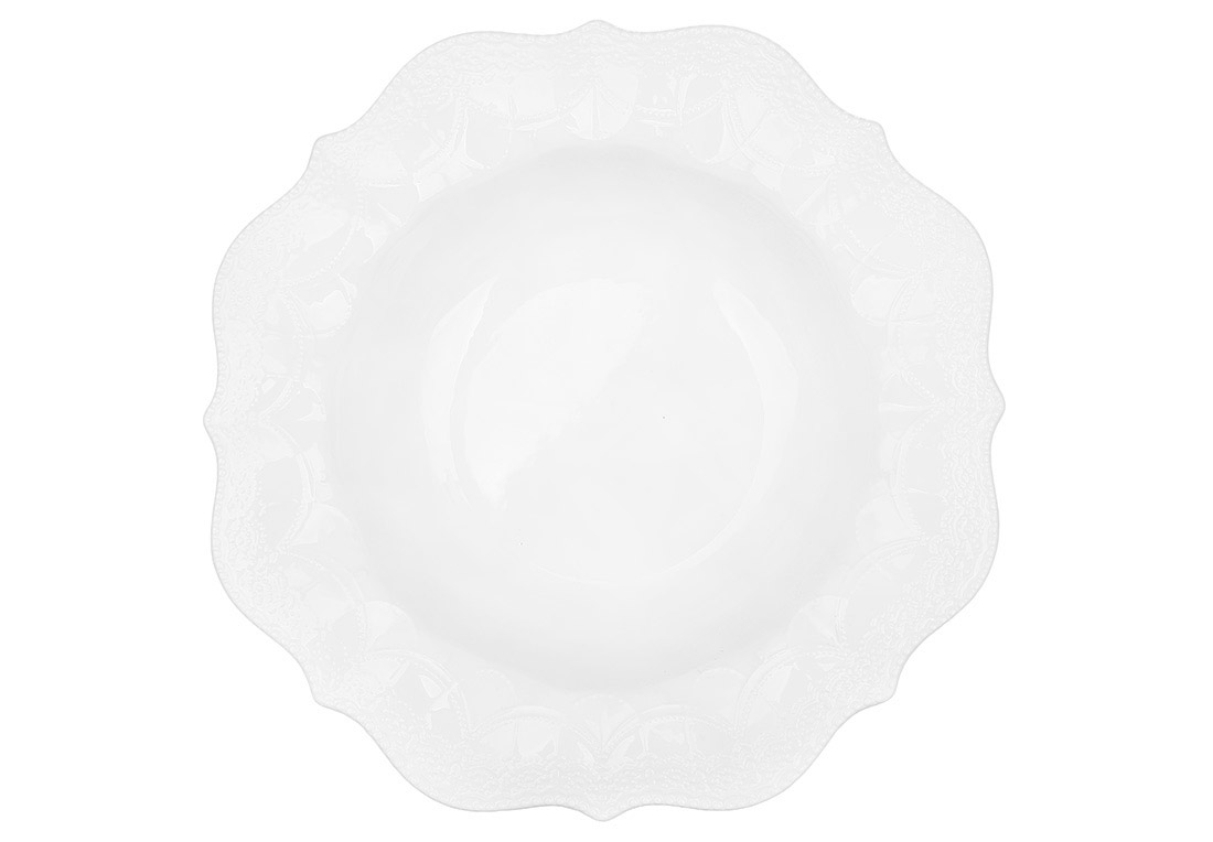Тарілка порцелянова супова D22.7*5см, колекція Fleur Blanche