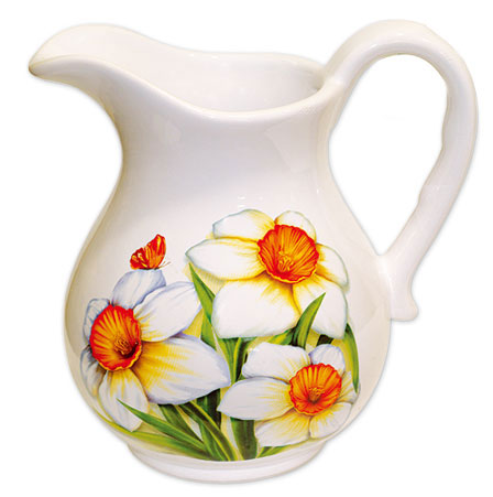 Глечик керамічний 700мл Нарцис DM516-NS оптом Глечик керамічний 700мл Нарцис DM516-NS оптом