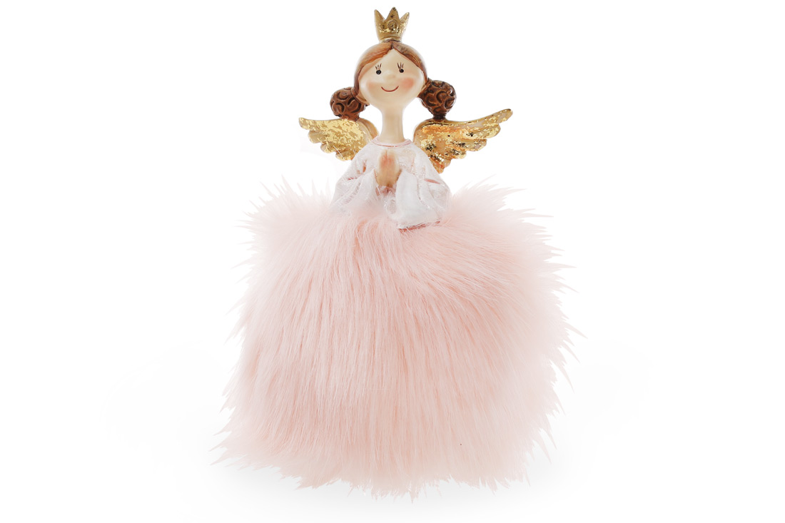 Декоративна фігурка Принцеса 16см, колір - рожевий із золотом 823-511