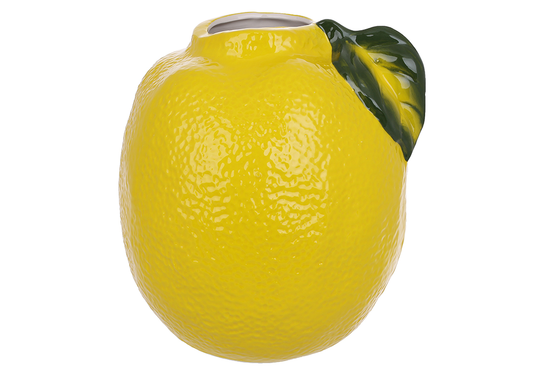 Ваза керамічна Lemon 15*15*20см /уцiнка/