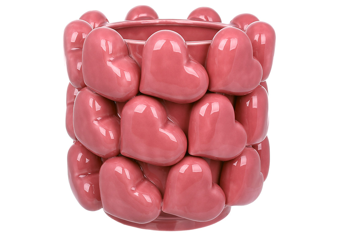 Ваза порцелянова Heart D21*20см 457-374 оптом Ваза порцелянова Heart D21*20см 457-374 оптом