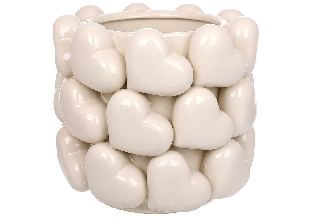 Ваза порцелянова Heart D21*20см 457-377 оптом Ваза порцелянова Heart D21*20см 457-377 оптом