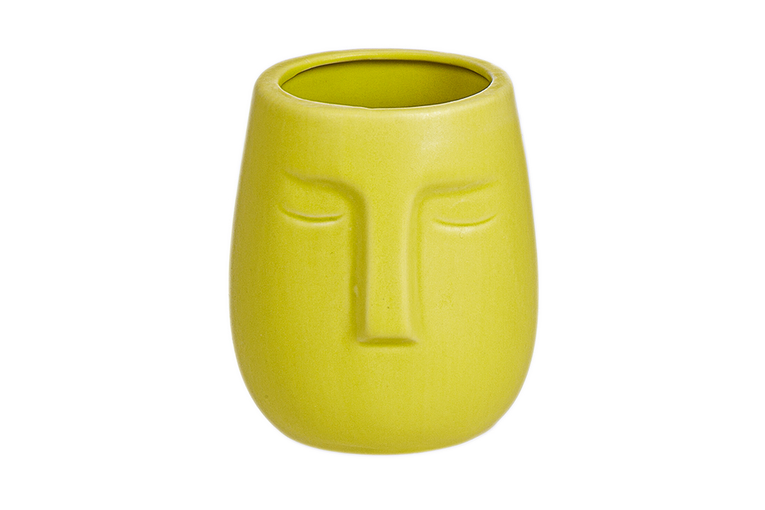 Порцелянова ваза-склянка (для пензлів, олівців) 10см, колір - грушевий матовий 727-508 оптом