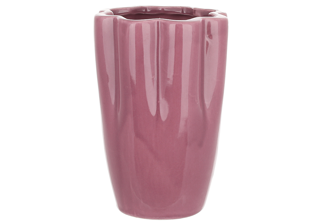 Ваза фарфорова Фіорі 16,5см, колір - темно-рожевий 727-518 оптом